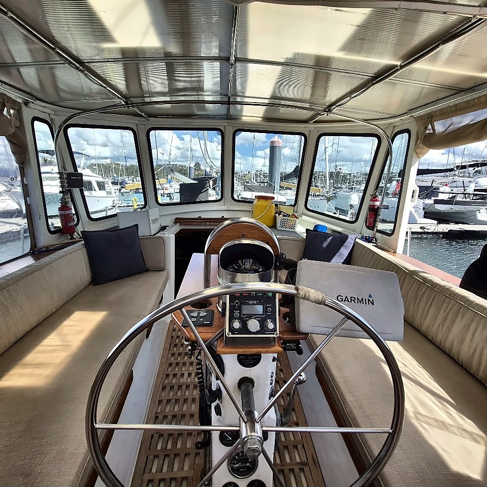 Silver Queen protected cockpit and helm